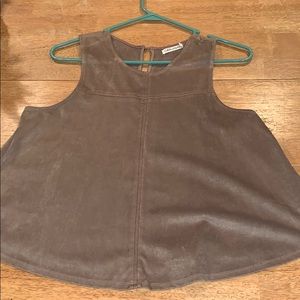 size medium suede top